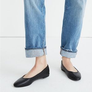 Madewell Reid Ballet Flat in Leather